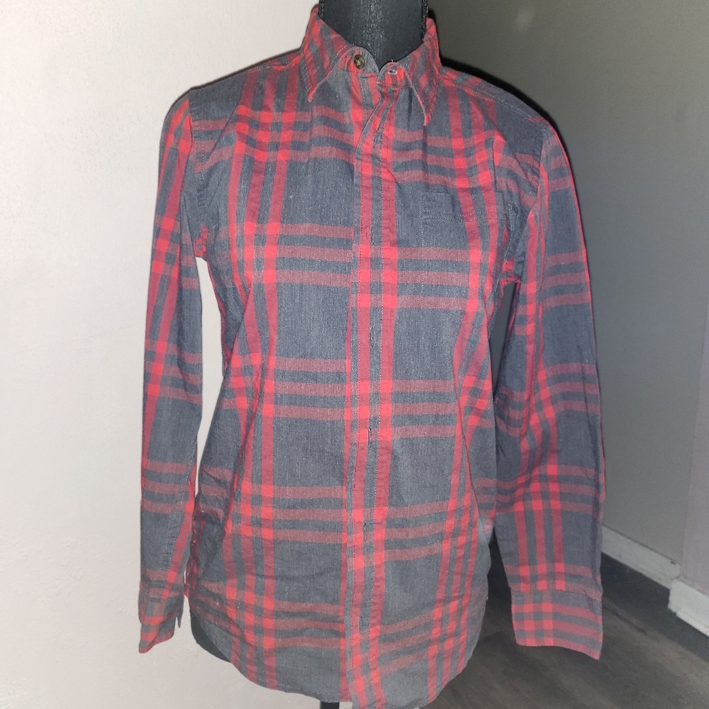 🎒🩷FWP plaid button-up